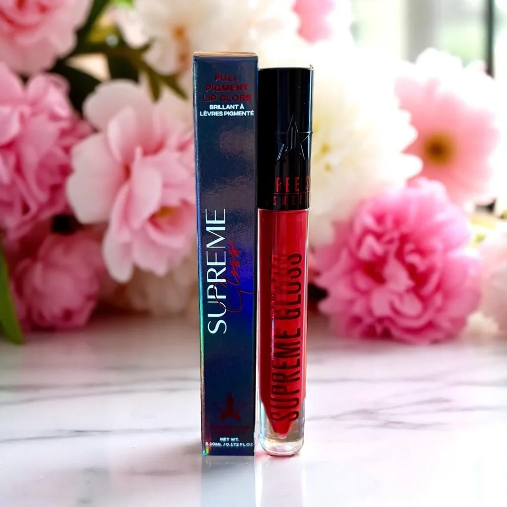 💎 Jeffree Star Supreme Lip Gloss Opulent Shine Full Pigment Red Full-Size